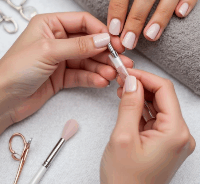 Caja manicure permanente a domicilio + productos
