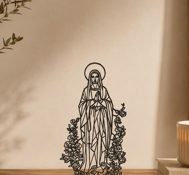 Figura decorativa Virgen de Lourdes