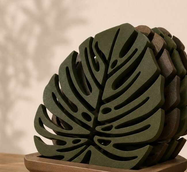 Posa vasos monstera